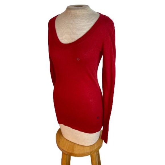 American Eagle Outfitters Sweaters - AE American Eagle Outfitters Sweater Knit Top Red